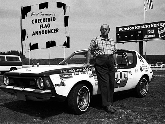 Speedbowl Doc Shorts - Paul Tremaine's Checkered Flag Announcer